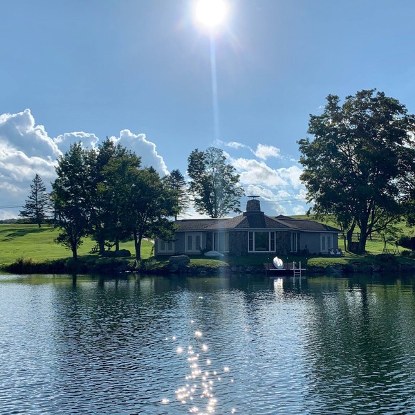 Private house built by our parents on a small, spring fed, private glacier lake