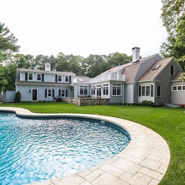 Private Nantucket style home with heated pool and beach pass
