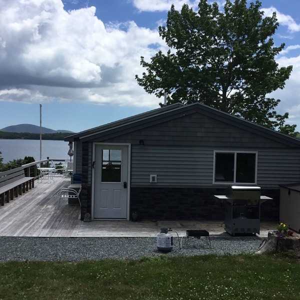 Private oceanfront cabin, quiet location, over looking Mount Desert Island