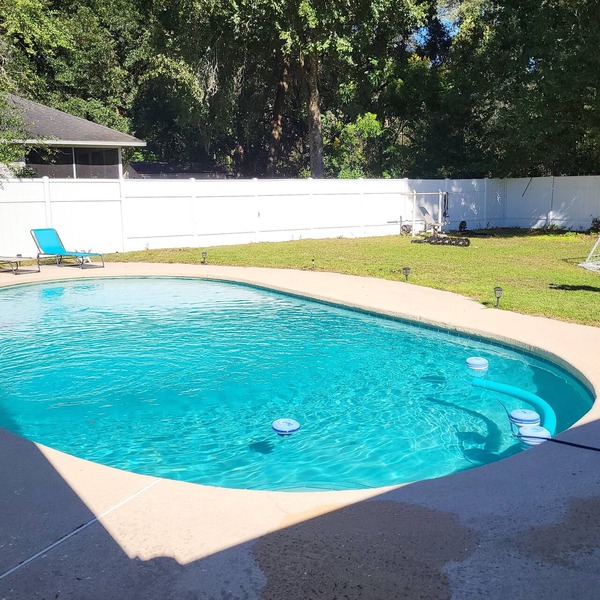 Private pool in a spacious 3/2 NORTH FL home.