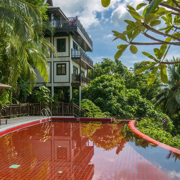 Private Seaview Villa behind the Beach within a 5-star branded Resort Samui