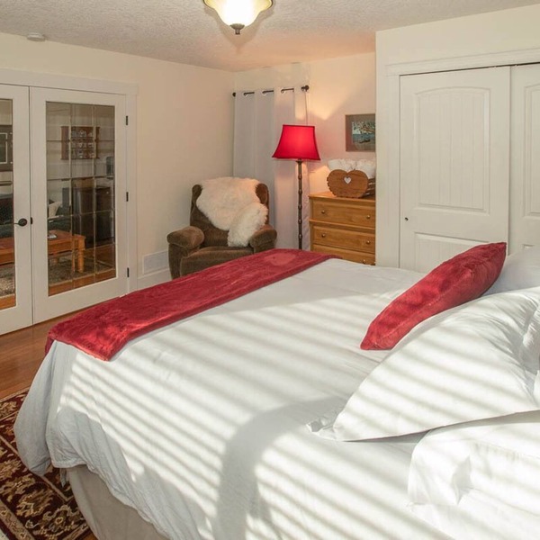 Private suite located on the garden side of our home