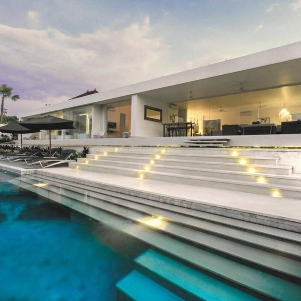 Private Villa with butler service surrounded by rice fields and jungle views.