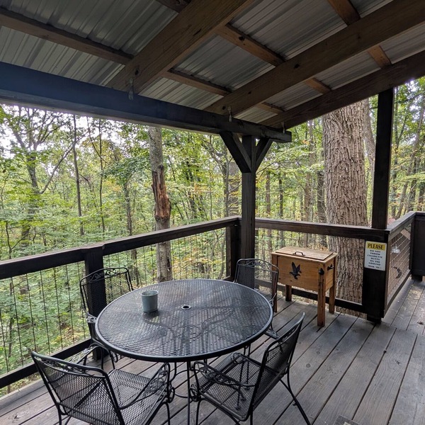 Quaint Cabin w/Elevated Back Deck Among the Trees
