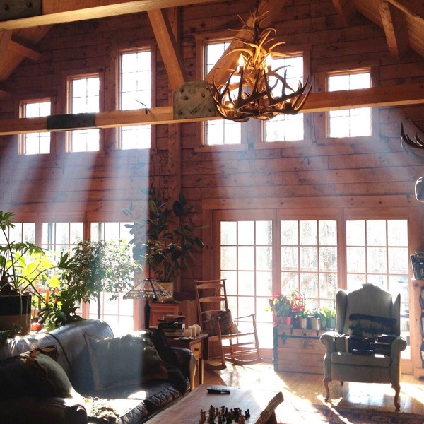 Rare private cabin retreat surrounded by 1700 acres of woods, yet close to town.