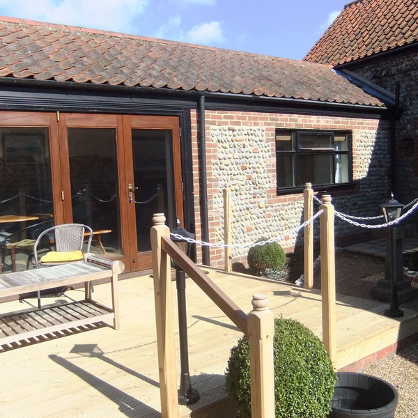 Recently refurbished barn, close to coast, pet friendly with a secure garden.