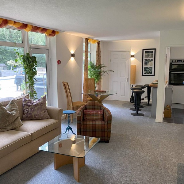 Relax surrounded by woodland in the Annex at Capers End!