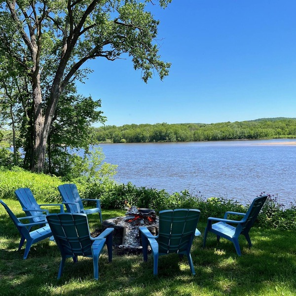 Relax with beautiful views overlooking the Wisconsin River