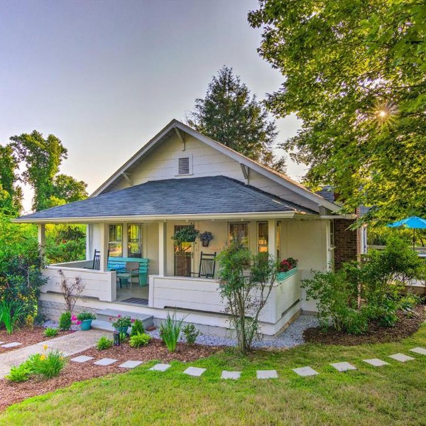 Restored Mars Hill Home on 1 Acre: Walk to Town!