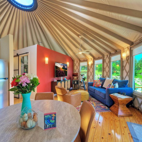 Romantic Ritz of Yurts with Private Hot Tub