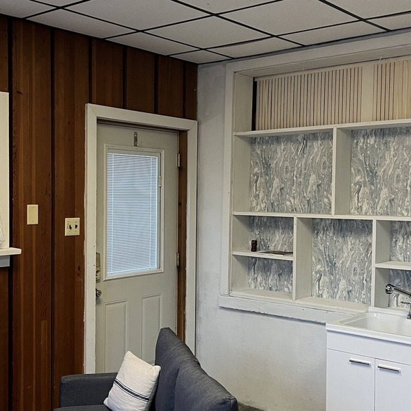 Rustic 1900 building turned cozy studio