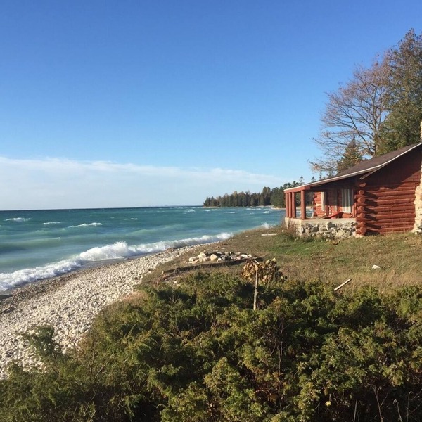 Rustic Authentic Michigan Log Cabin