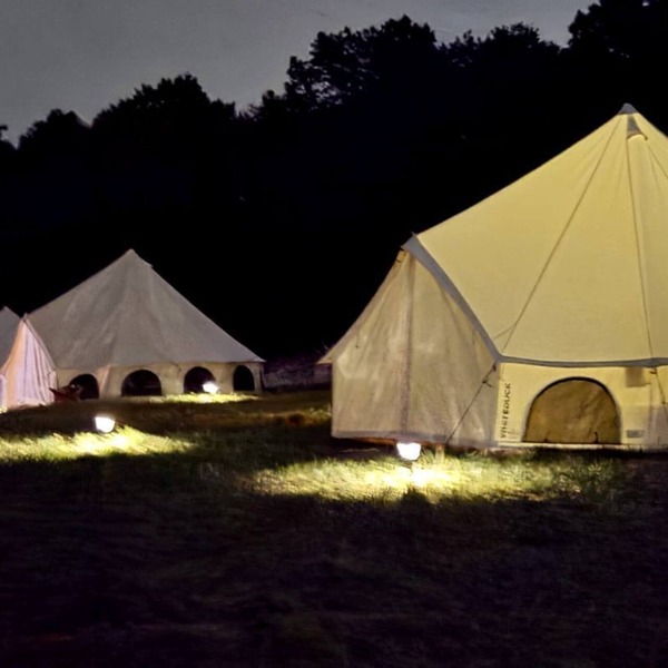 Rustic Glamping Tent with Farm Animals near Hershey in Fredericksburg, PA