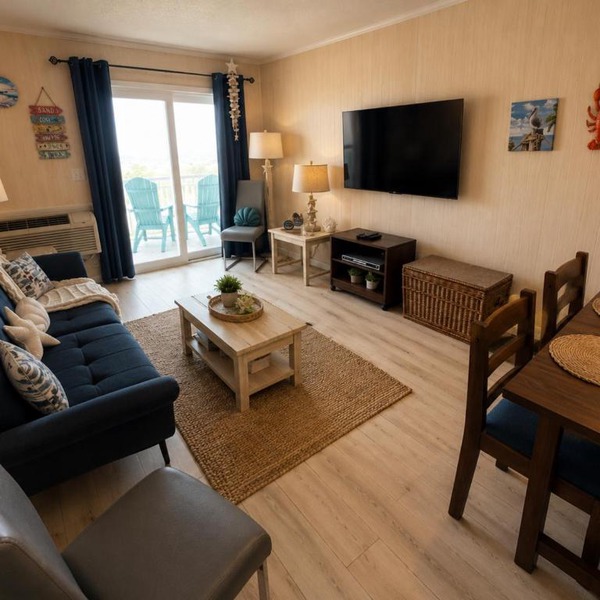 Rustic Oceanfront Retreat | 2BR Coastal Cabin-Style Condo