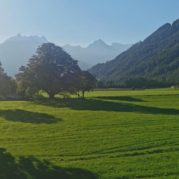 Schöne Unterkunft mit Blick in die Glarner Berge