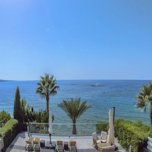 Sea Front1st Line Modern Villa in the Heart of Coral Bay Paphos FREE HEATED POOL