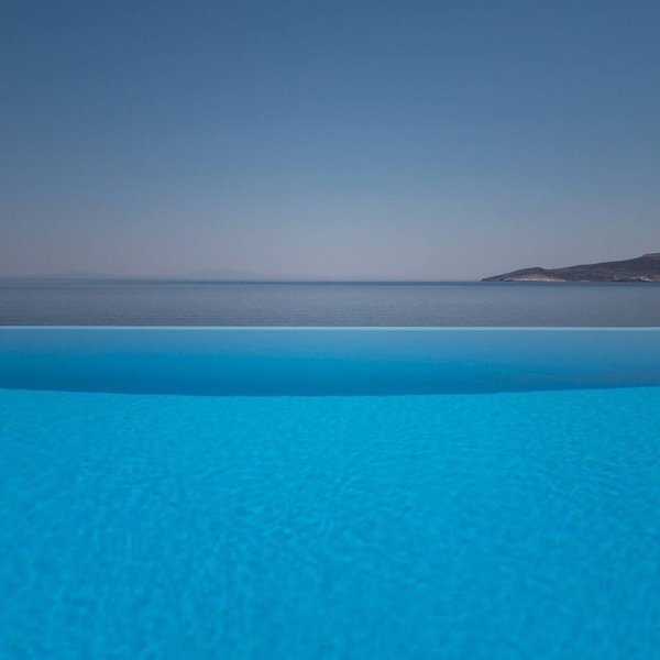 Seafront Aegeans blue pearl over infinity pool