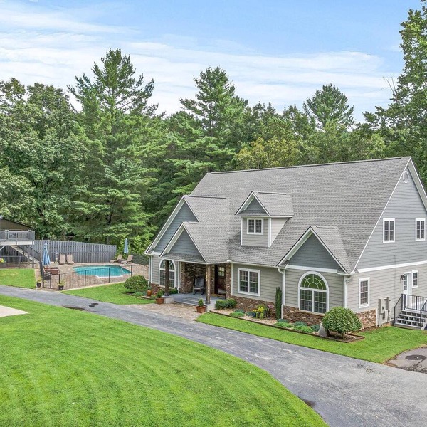 Secluded Asheville Luxury Home with Pool, Hot Tub & Theater | 15 min to Downtown!