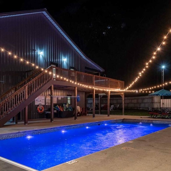 Secluded Private Cabin with Pool, hot tub, fireplace & so much more