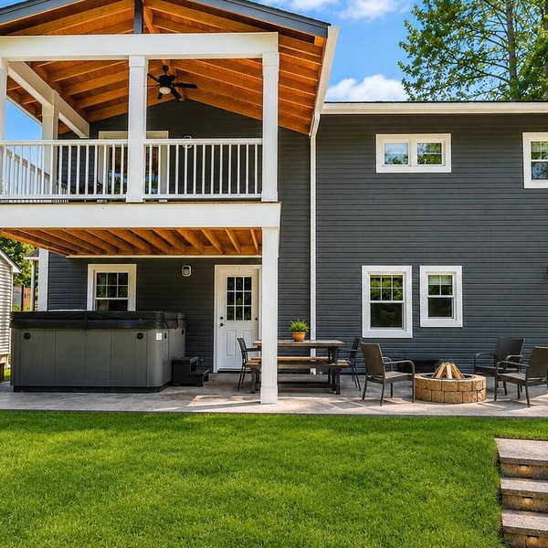 Second floor unit close to downtown Beulah & Crystal Lake for year-round fun!
