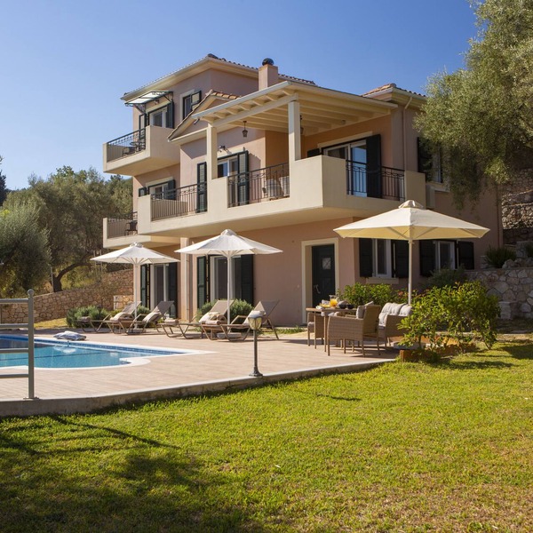 Serene private villa with pool and panoramic seaviews
