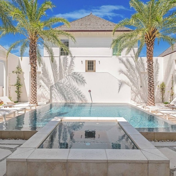 Serene Villa with Kitchen, Living & Dining Area, & Balcony + Outdoor Pool!