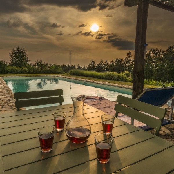 Single-level Villa, panoramic position, AC, 6x16m private Pool, Whirlpool & Spa