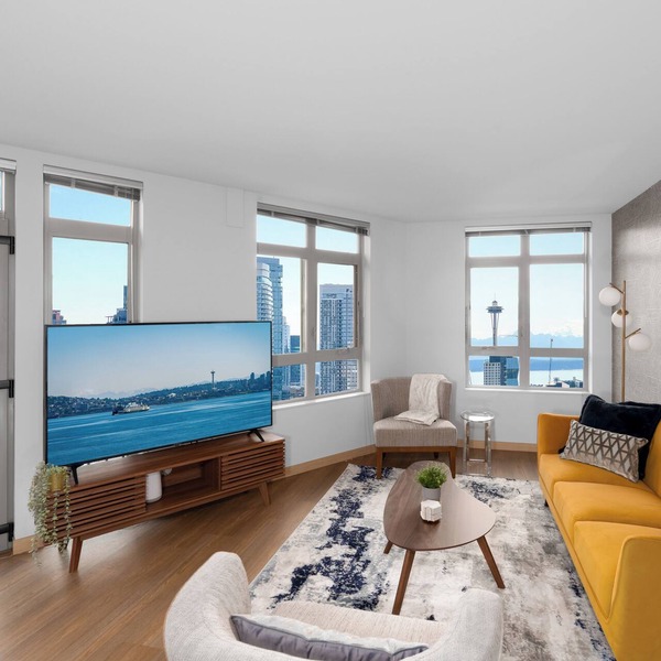 Space Needle & Water View Suite + Rooftop BBQ & Firepit + Parking