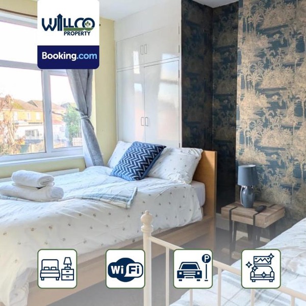Spacious 4 BDR House By WillCo Property Short Lets & Serviced Accommodation Bristol With Free Parking & Ideal for Families, Contractors