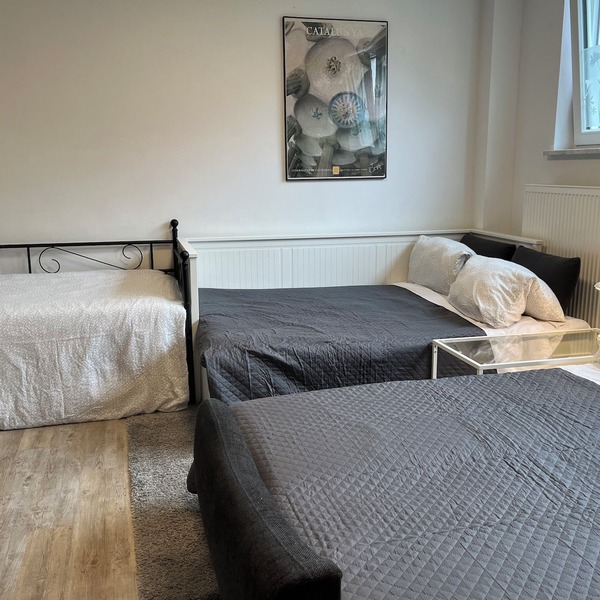 Spacious and quiet 1-bedroom place in Munich. Fully equipped sleeps 7 guests!