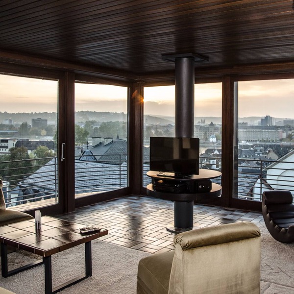 Spacious apartment with a panoramic view of the Rhine, Deutsches Eck and fortress
