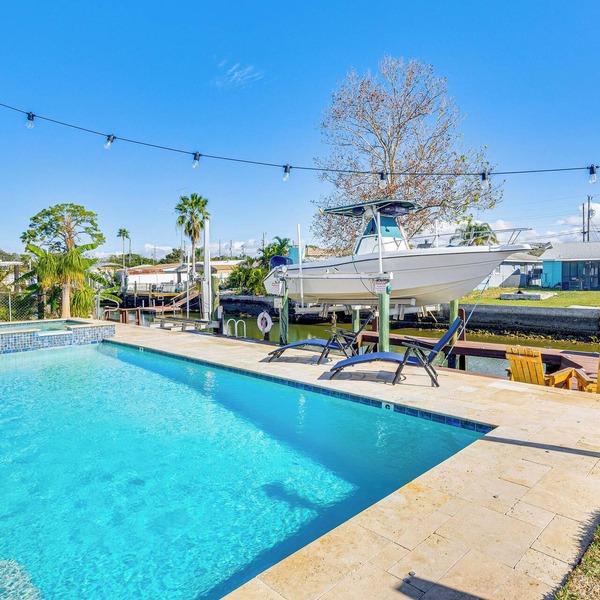 Spacious Canalfront Home w/Pool ~ 1/2 Mi to Beach