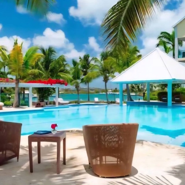 Spacious luxury suite in exclusive gated community steps from Grace Bay Beach.