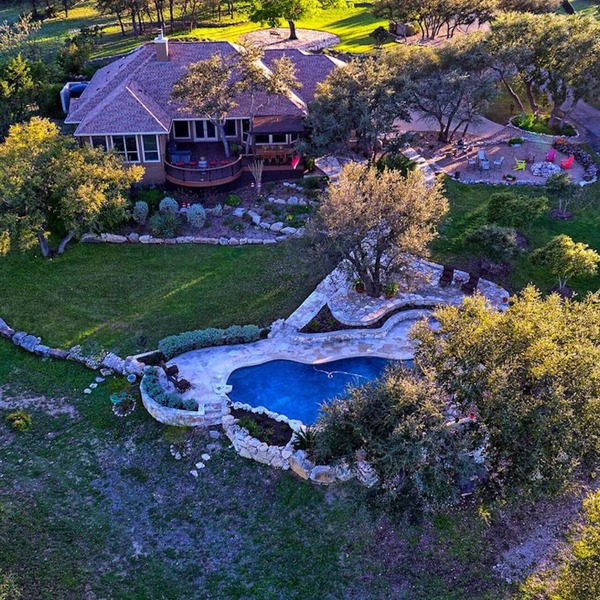 Sprawling 3 acre Hilltop Estate w/Endless Views of the Famed Texas Hill Country