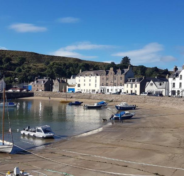 Stonehaven ground floor home with a spectacular harbour view.