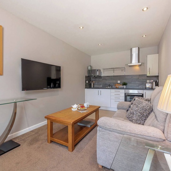 Studio 3 - Ground floor self catering fully equipped studio with patio area