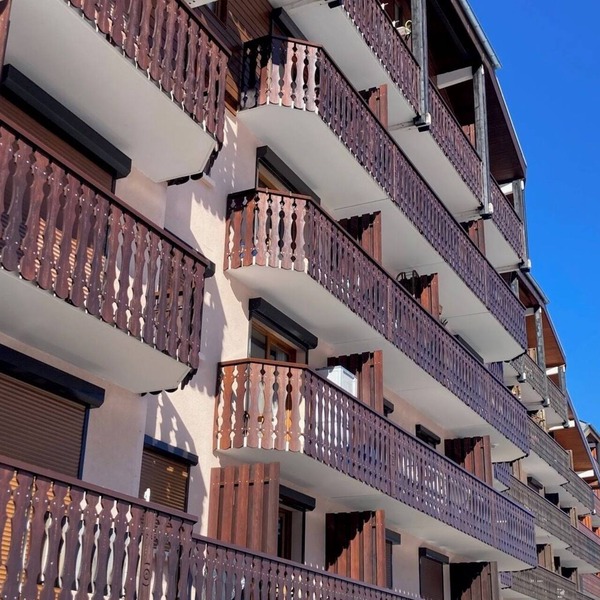 Studio 4 to 5 pers, "Le pied des pistes" with mountain view balcony