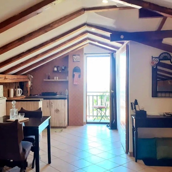 Studio flat with balcony and sea view Bunica, Senj (AS-22142-a)