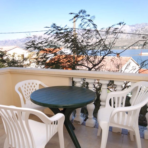 Studio flat with terrace and sea view Vinjerac, Zadar (AS-3248-d)