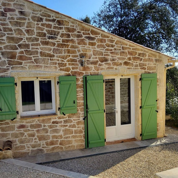 Studio spa jacuzzi private pool access villa in lorgues-83