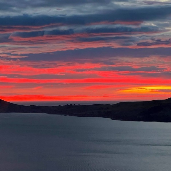 Stunning sunrises over Taiaroa Head