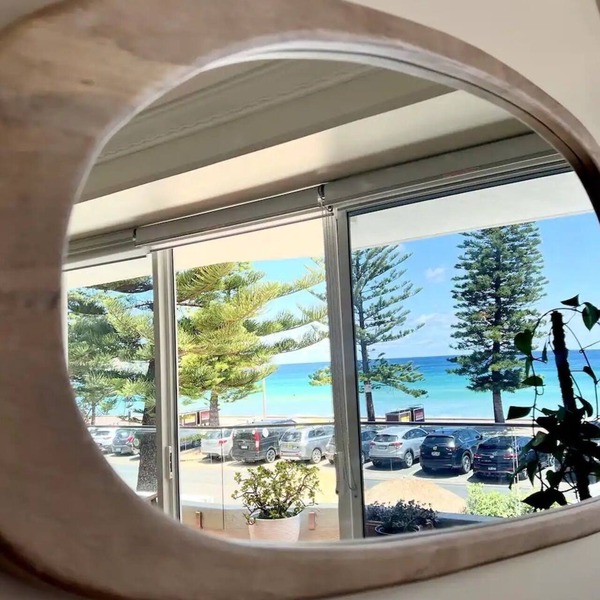 Stunning, uninterrupted views of beach & surf