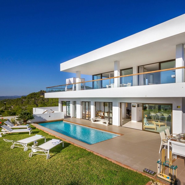 Stunning Villa Close To Ibiza Town with Panoramic Sea and Sunset views