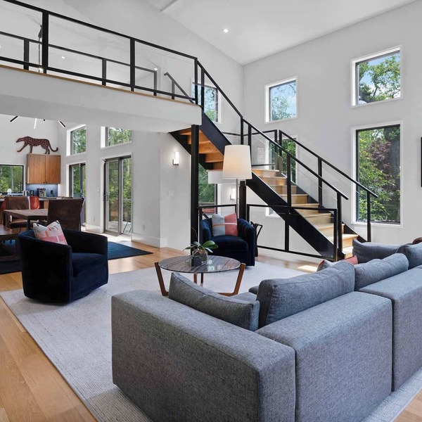 Sunset Perch, Modern Southold Home with Rooftop Deck and Heated Pool