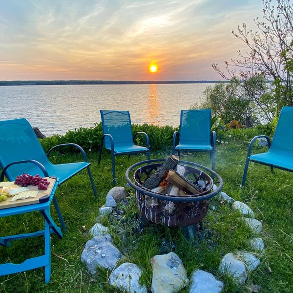 Sunset seneca lake view, wine trail, lake view