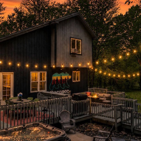 Surrounded by nature! Private Lake, King Bed, Peaceful Deck & Game Room!