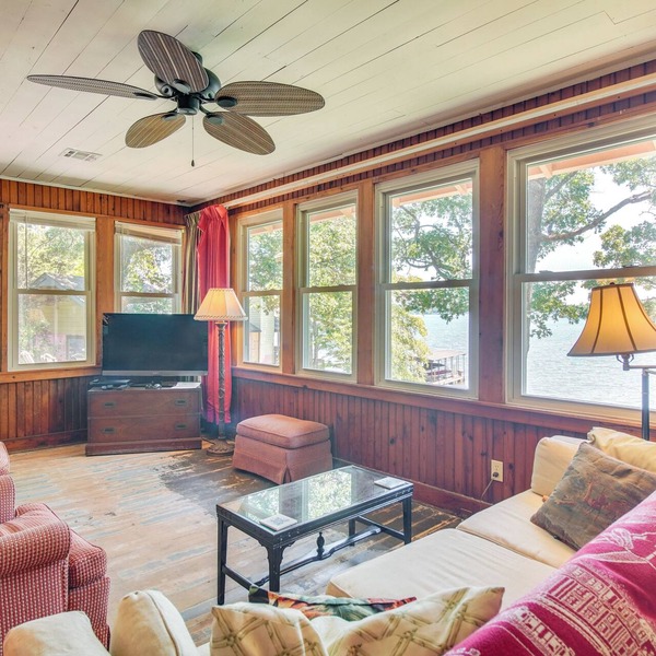 Swim Dock + Views: Lakefront Afton Vacation Rental
