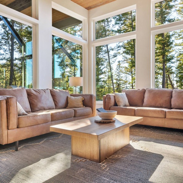 The Basin is a modern, luxury cabin nestled in the pines at the base of Discovery Ski Hill. Enjoy panoramic views of the surrounding forest and the relaxing sounds of a nearby creek while relaxing by a smokeless fire in the Solo stove on the deck.