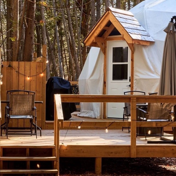 The Bonne Chere Geodesic Dome - Waterfront Glamping in the Ottawa Valley