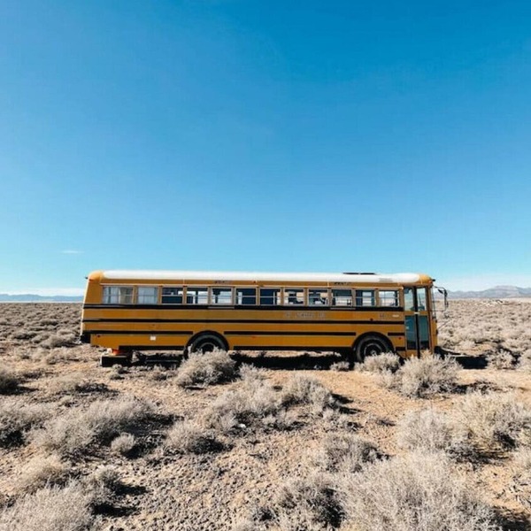 The Nowhere Bus · Off-Grid, Stargazing, Nic Cage Themed School Bus